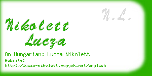 nikolett lucza business card